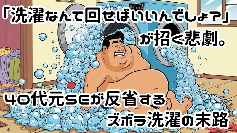 「洗濯なんて回せばいいんでしょ？」が招く悲劇。40代元SEが反省するズボラ洗濯の末路