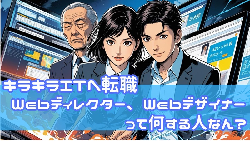 【キラキラITへ転職！？】Webディレクター、Webデザイナーって何する人なん？